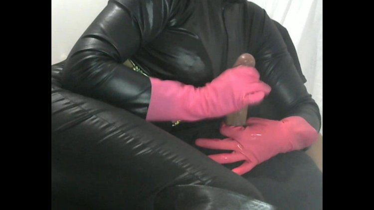 Jerking in leather gloves