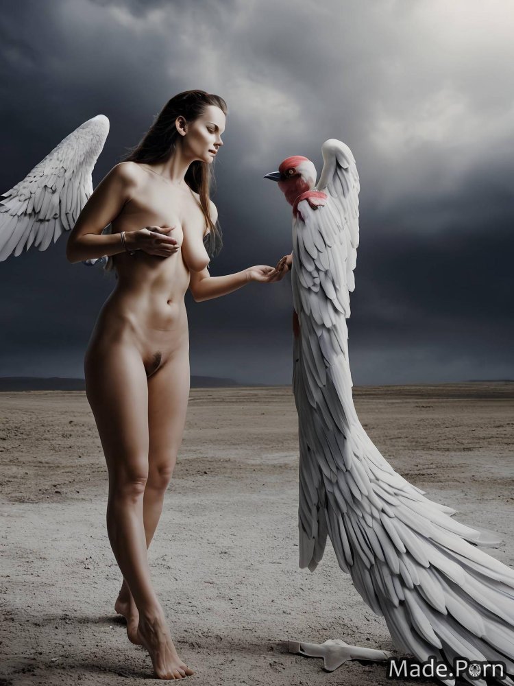 Naked girl with wings
