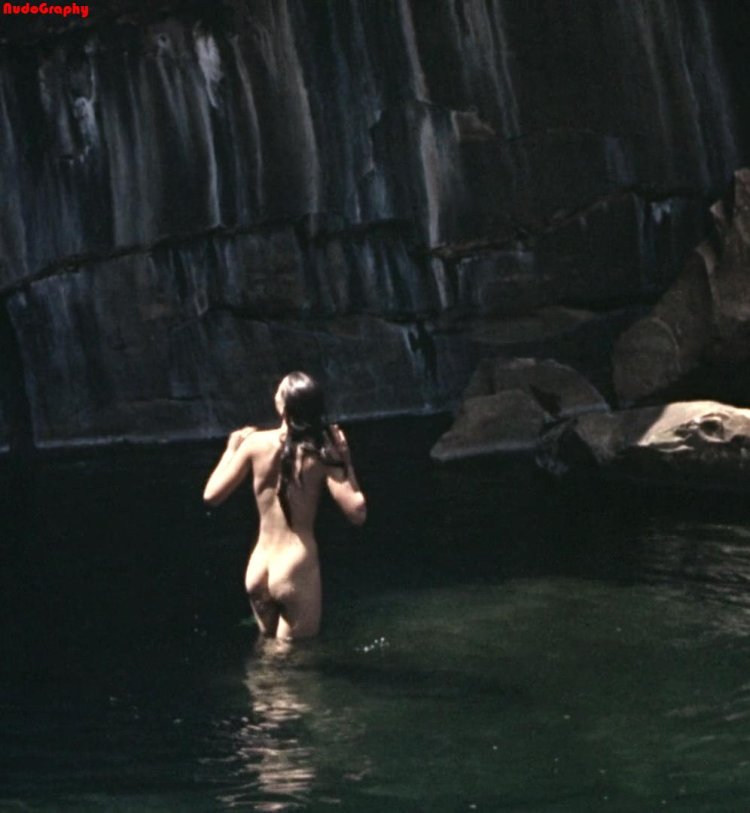 Anastasia Mikulchina and Zori here are quiet under the waterfall