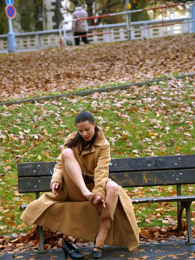 Photoshoot in a coat