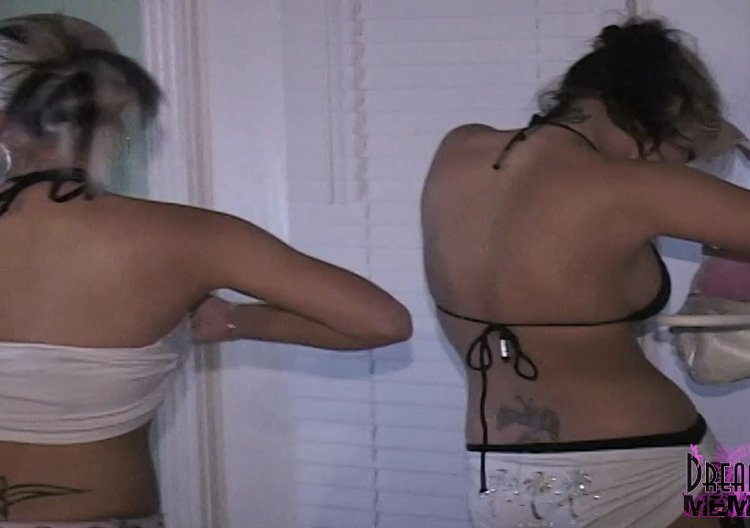 Sexy girls at a party