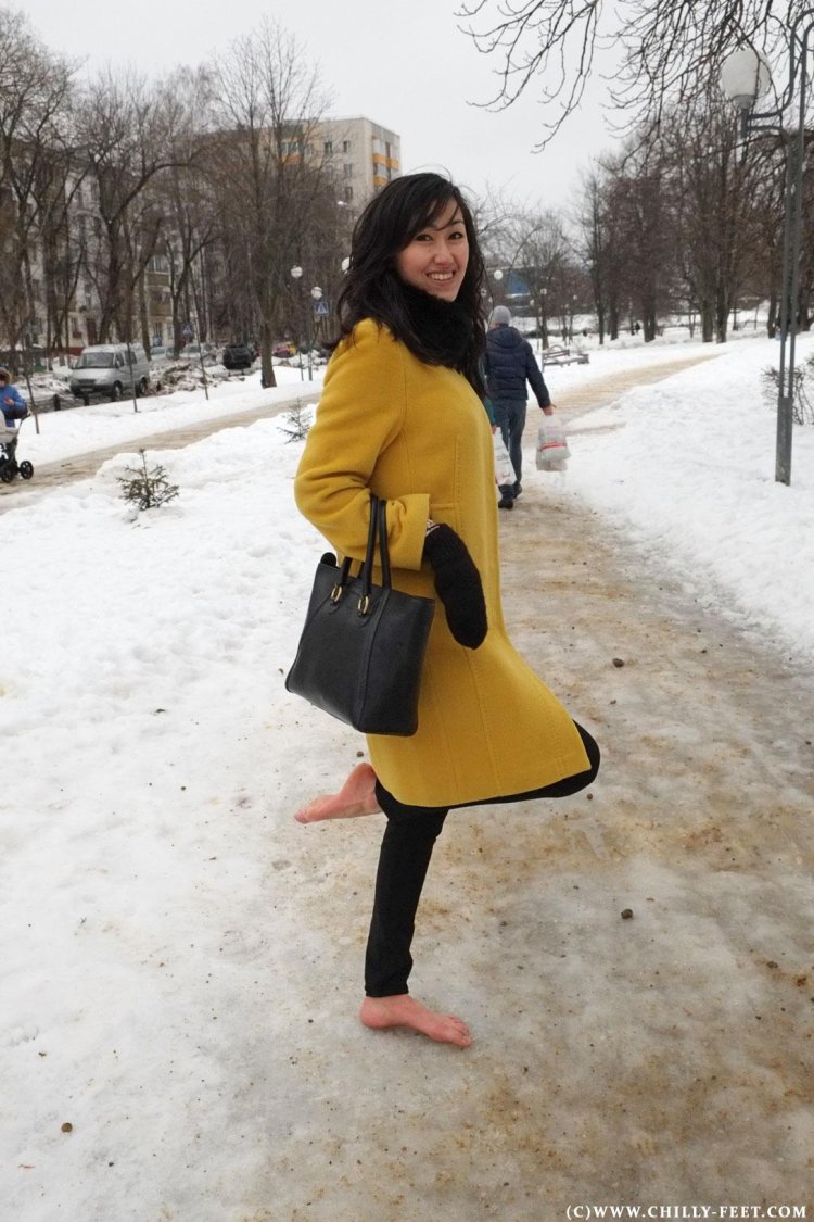 Glance coat mustard
