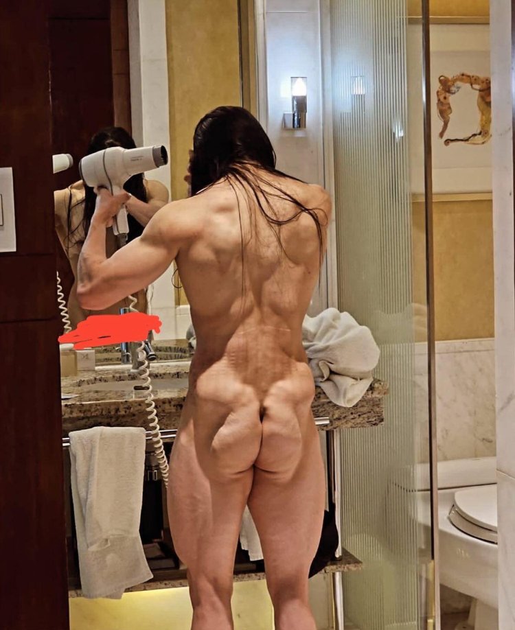 Inflated female back