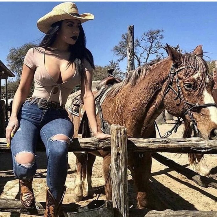 Girl in a cowboy style