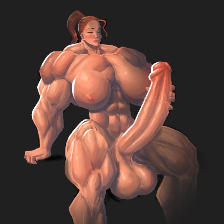 Huge muscle cock futa moxydoxy