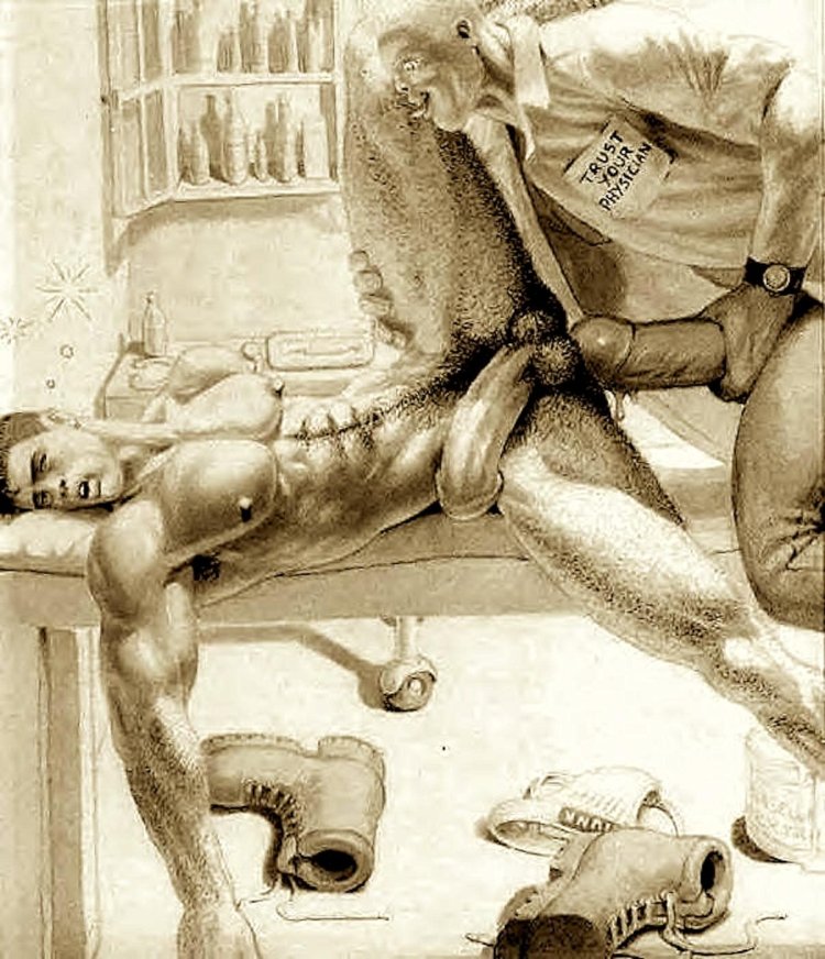 Erotic drawings are homo