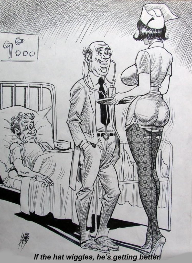 Erotic caricatures black and white