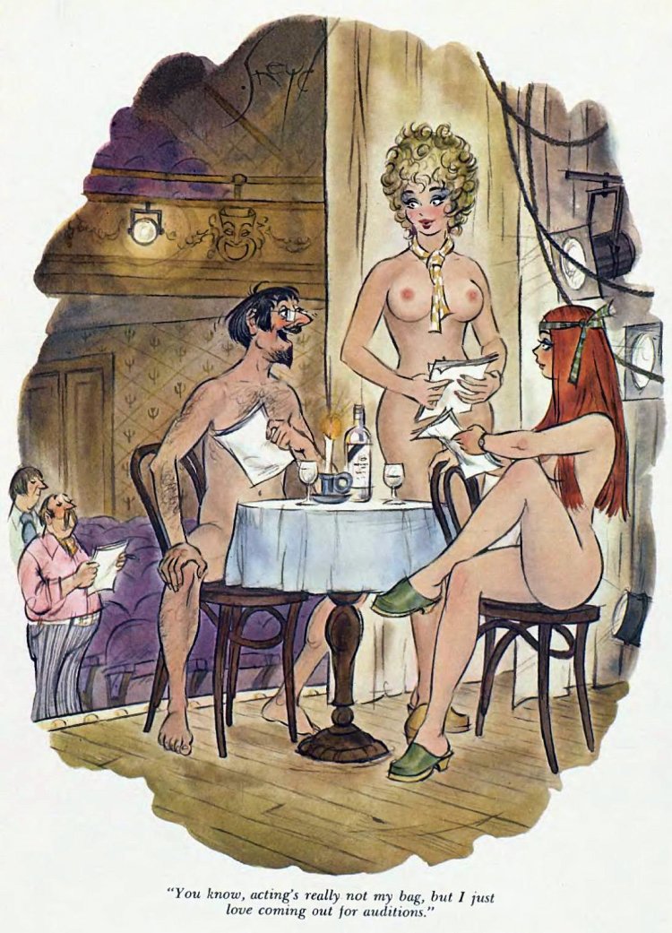 Erotic caricature of the eyelids