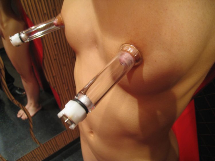 Excitement of the nipples BDSM