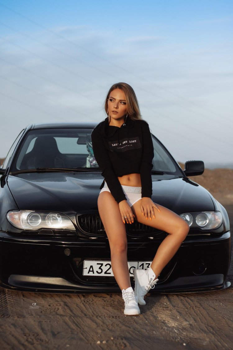 Girl with BMW