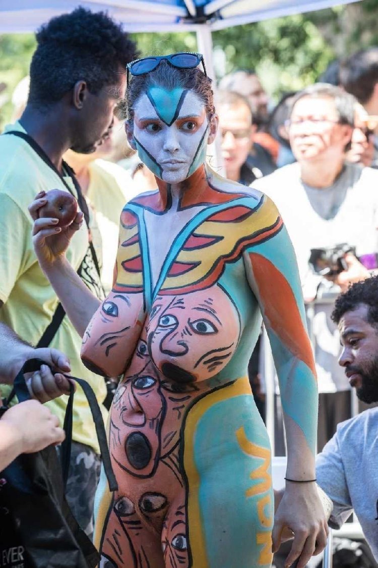 Body art festival naked