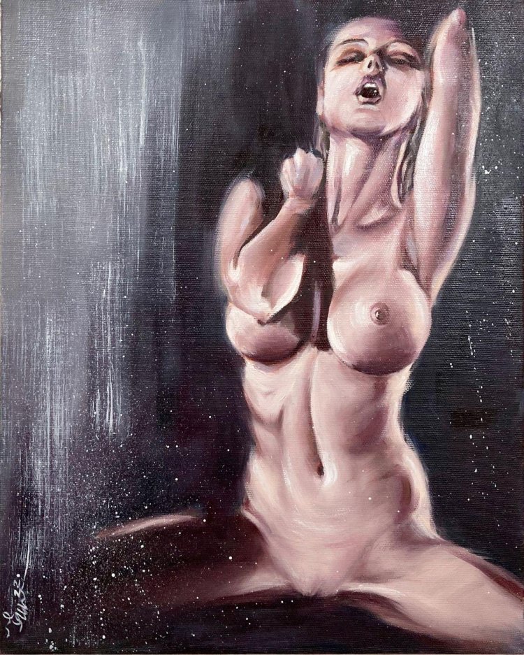 Erotic paintings with oil