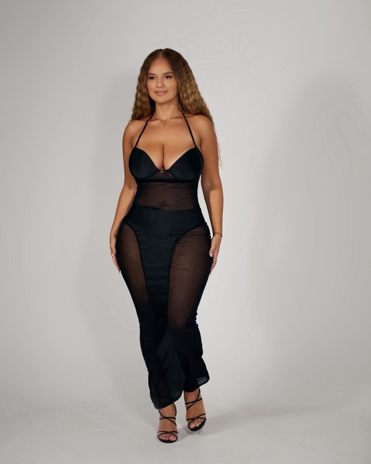 The dress is transparent