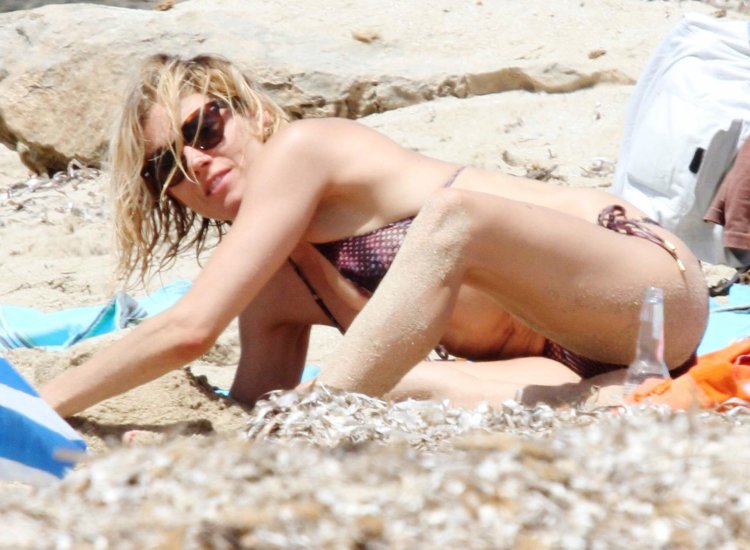 Sienna Miller in a swimsuit