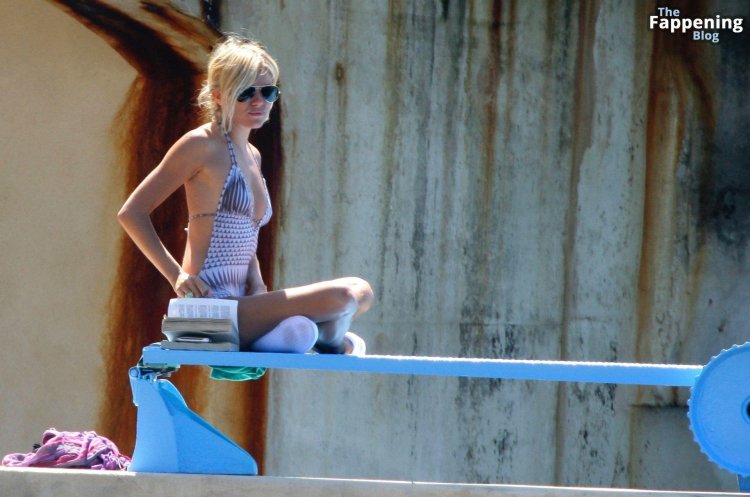 Avril Lavigne in a swimsuit