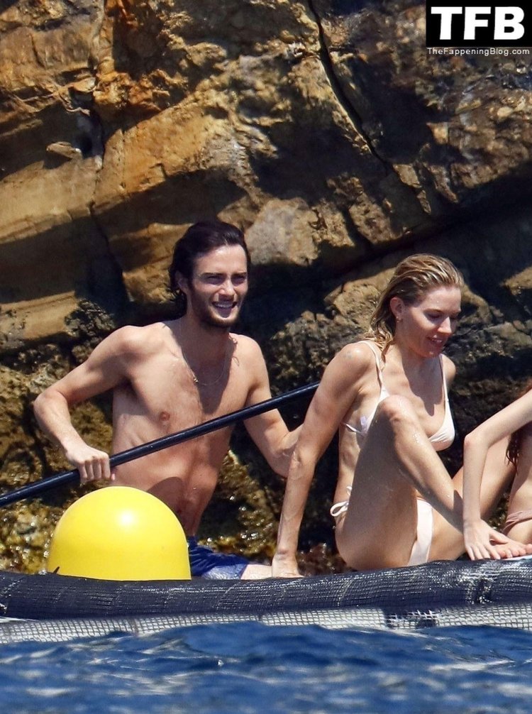 Sienna Miller in a swimsuit