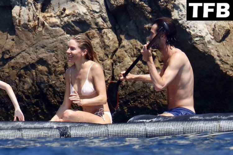 Sienna Miller in a swimsuit