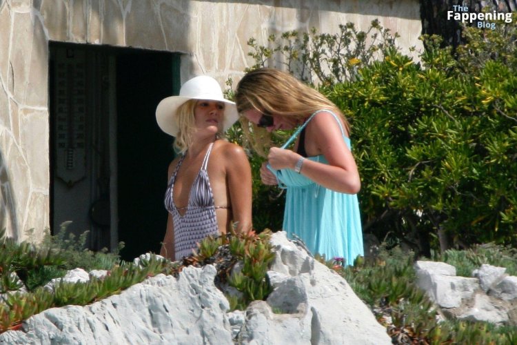 Britney Spears on the beach