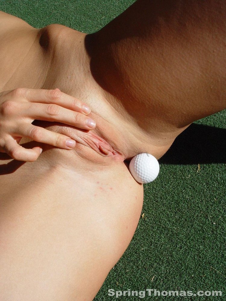 Golf balls in the vagina