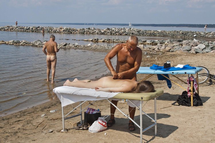 Dune beach in Sestroretsk