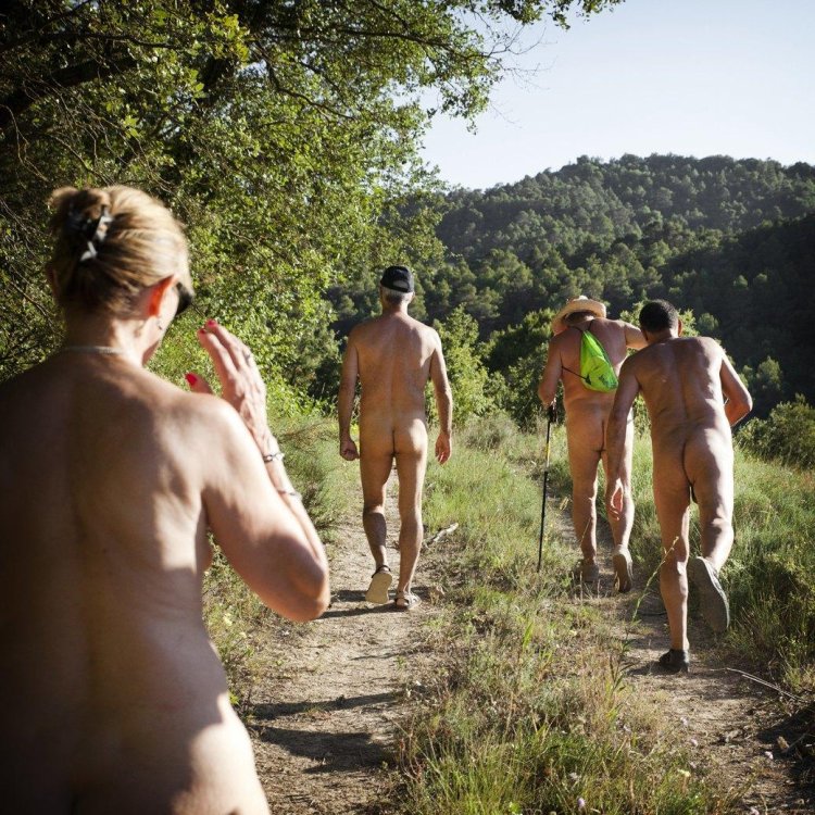 Nudists in nature
