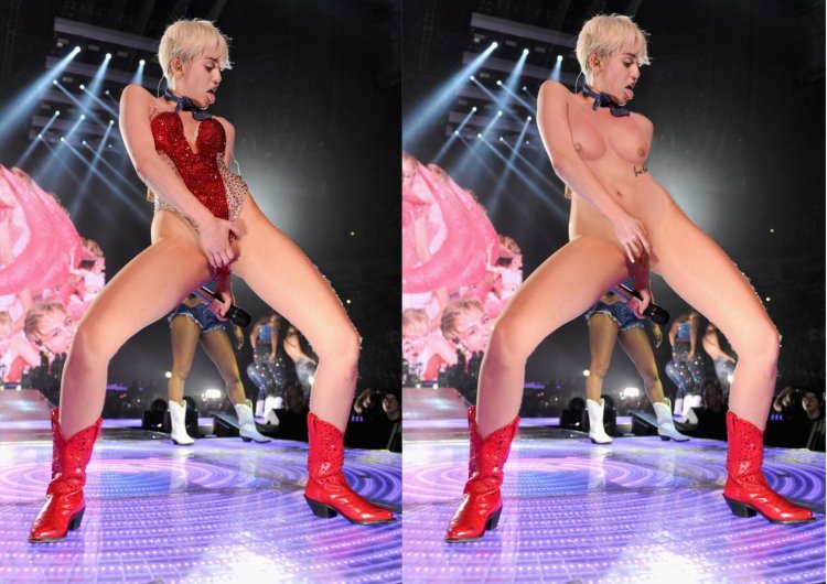 Miley Cyrus on stage