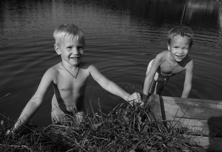Childhood on the river