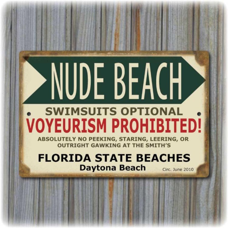 Beach sign