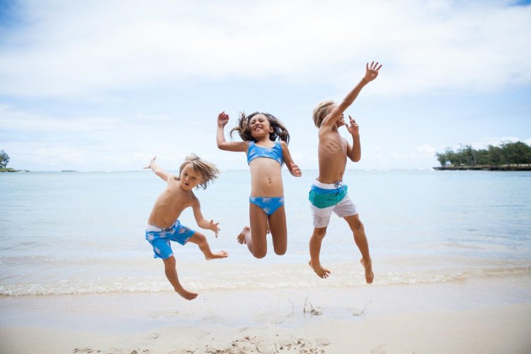 With children at sea