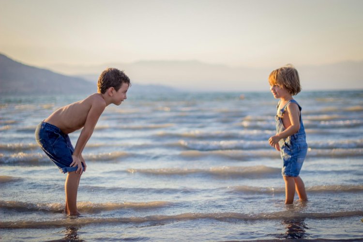 Boys on the beach