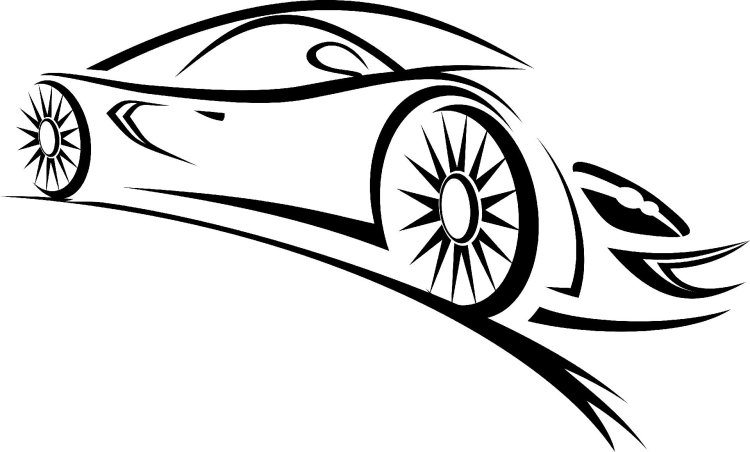 Cut of the car for logo