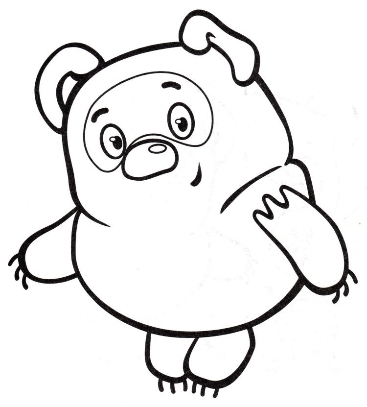 Winnie Pukh and Piglet Coloring