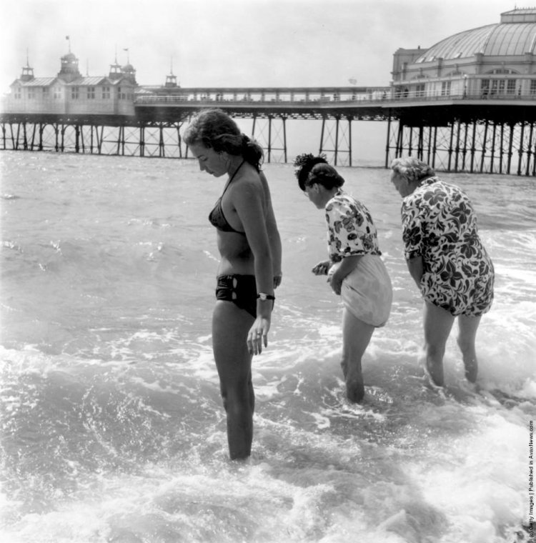 Soviet women on the beach