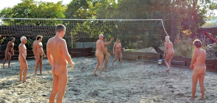Beach volleyball naked