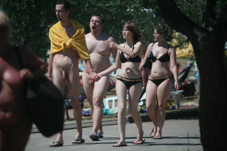 Boys naked on the beach dressed