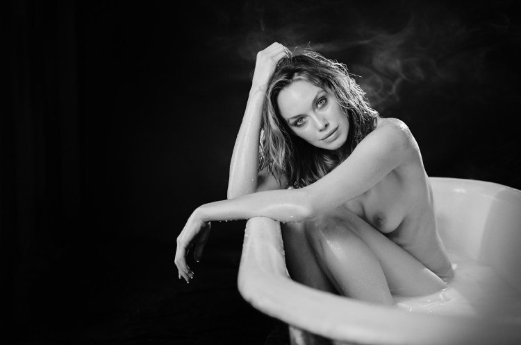 Girl in the bathroom