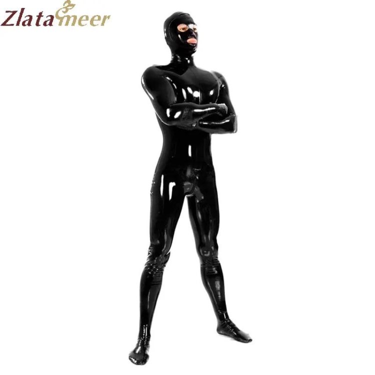 Black latex costume