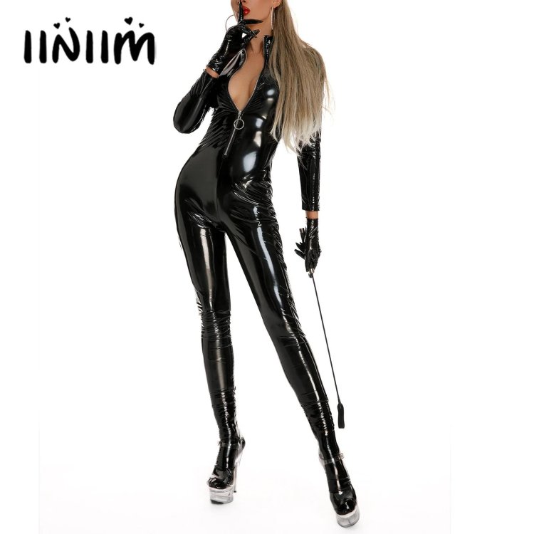 Erotic overalls from latex