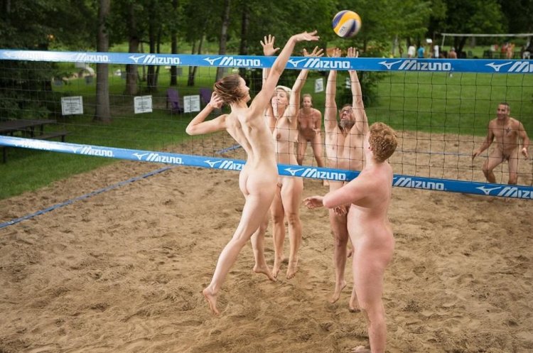 Beach volleyball nude