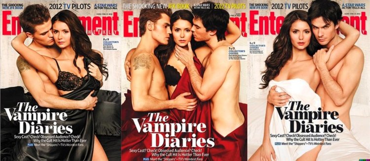 Nina Dobrev and Ian Somerholde Vampire Diaries