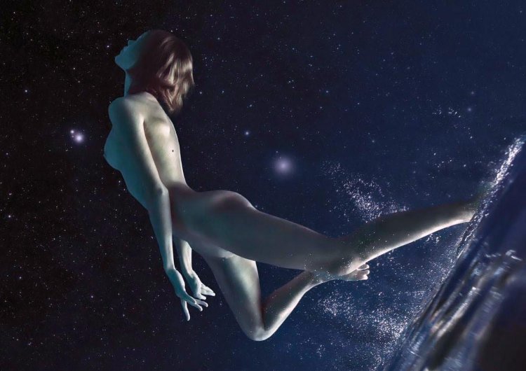 Naked in space