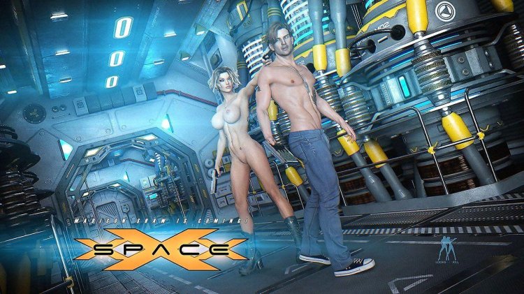 Naked on a spaceship