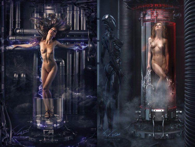 Naked women in science fiction