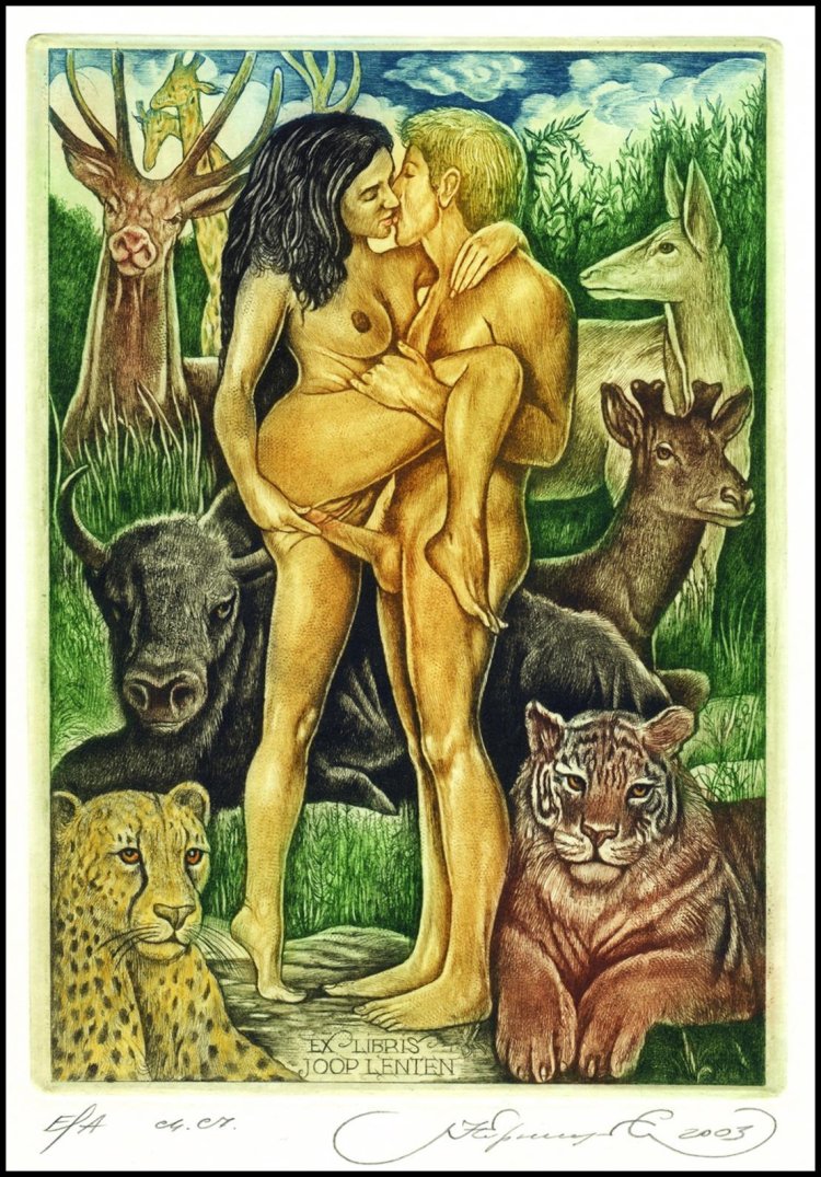 Erotic paintings of Adam and Eve