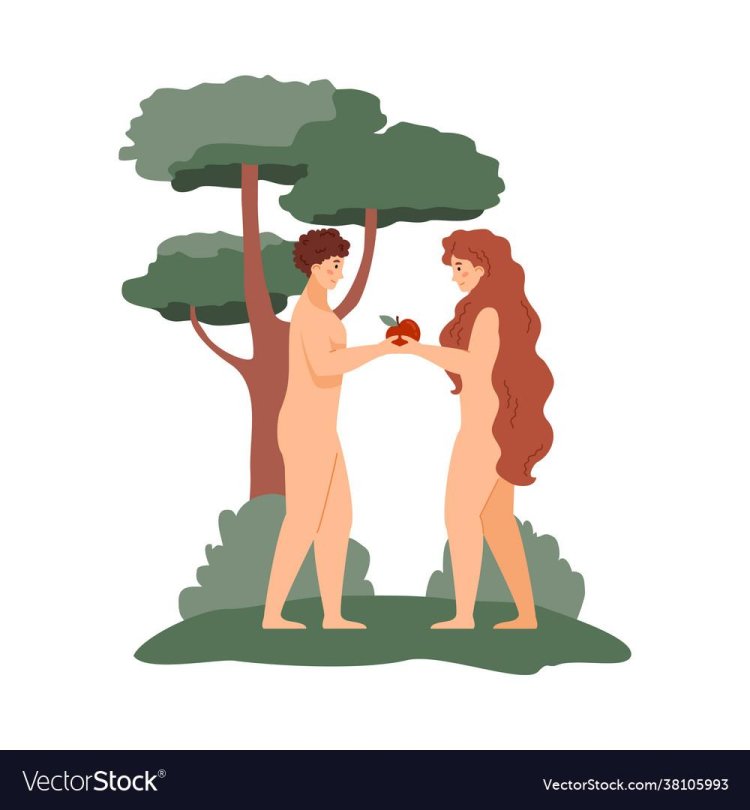 Naked pairs on a white background