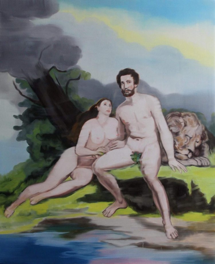 Copulation of Eva and Adam Nude