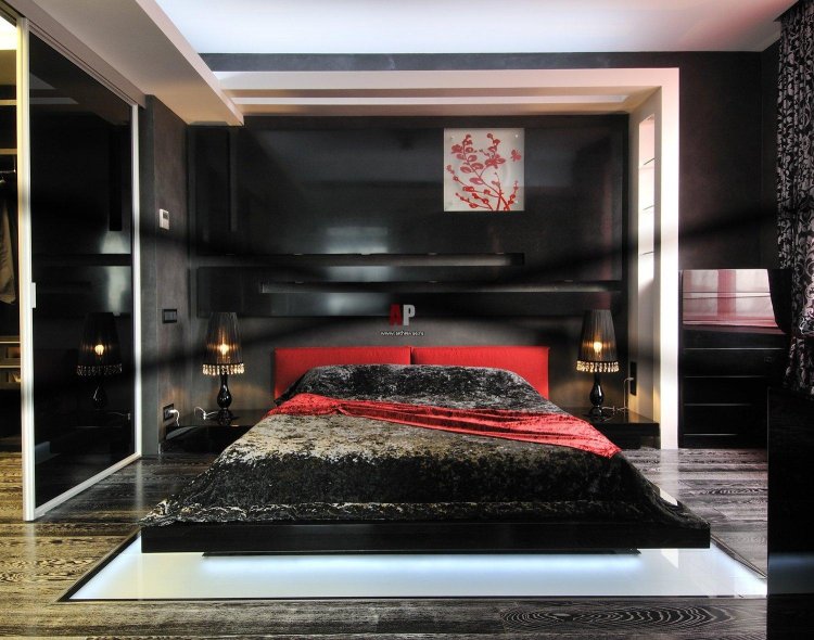 A bedroom in an erotic Style