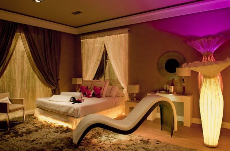 Bedroom in an erotic style