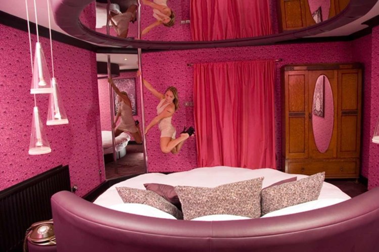 Bedroom in an erotic style