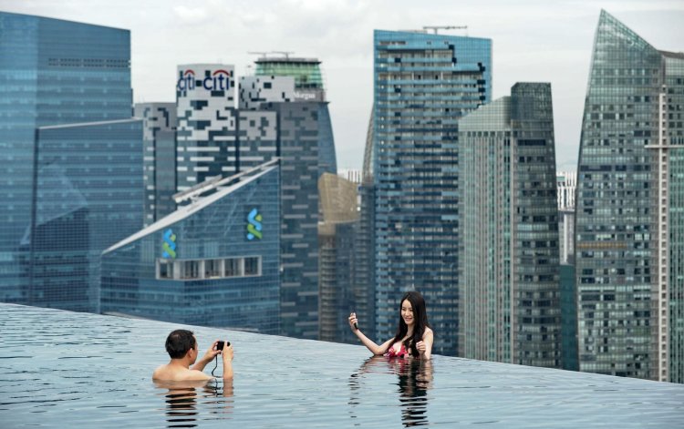 Marina Bay Sands Basin on the 57th floor
